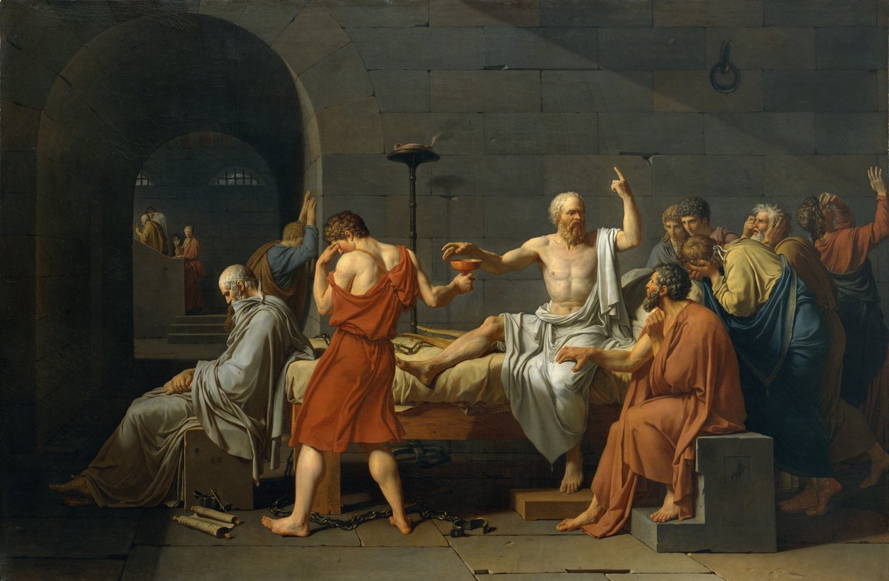 Sokrateen kuolema tekijältä Jacques Louis David