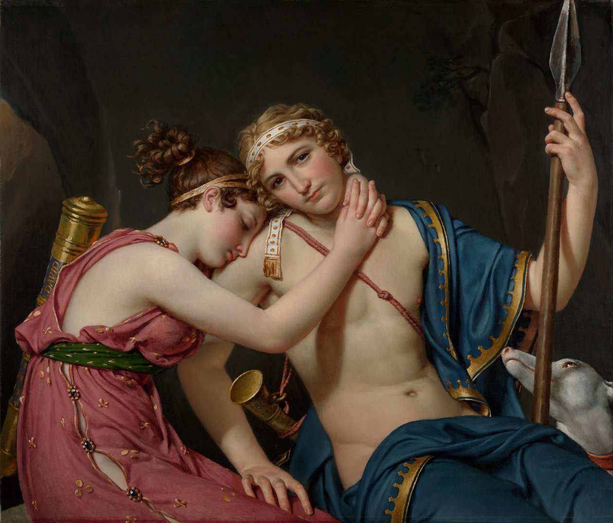 Telemachoksen ja Euchariksen jäähyväiset tekijältä Jacques Louis David