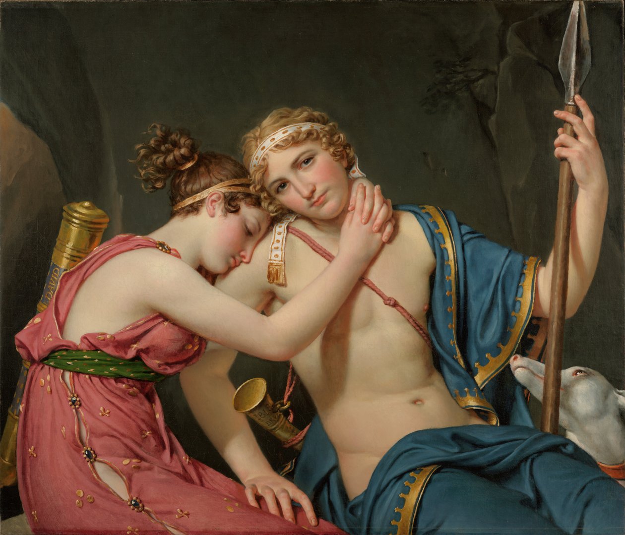Telemachoksen ja Euchariksen jäähyväiset tekijältä Jacques Louis David