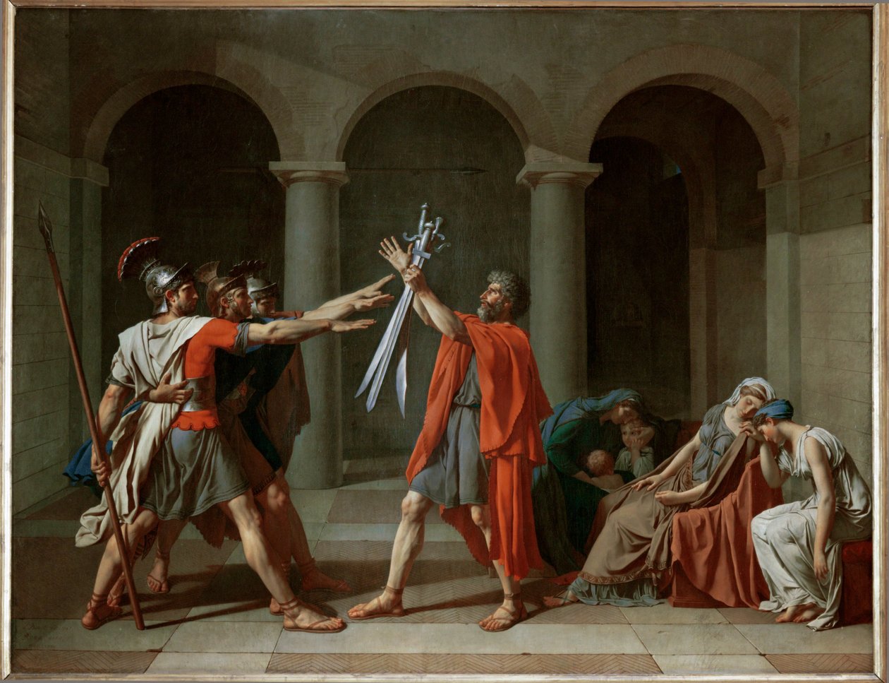 Horatiuksen vala ... tekijältä Jacques Louis David