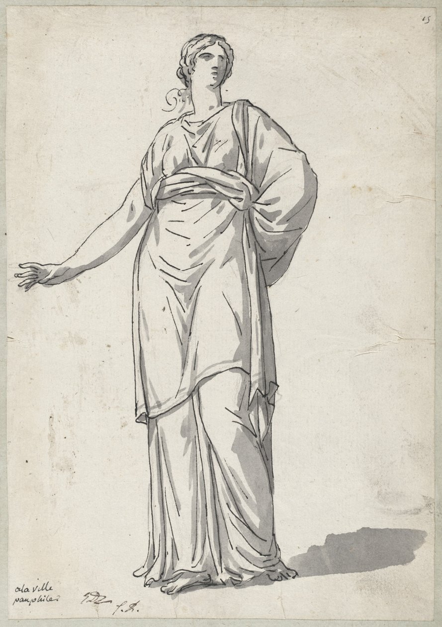 Nainen Villa Pamphilista tekijältä Jacques Louis David
