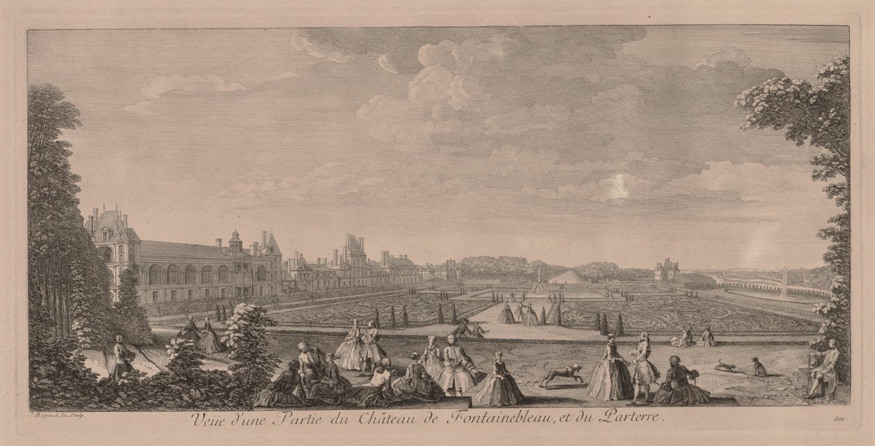 Chateau Fontainebleau ja puutarhat tekijältä Jacques Rigaud