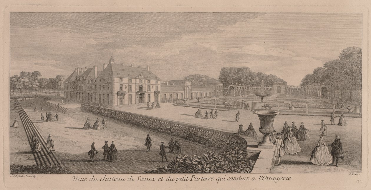 Chateau ja Garden of Seaux. tekijältä Jacques Rigaud