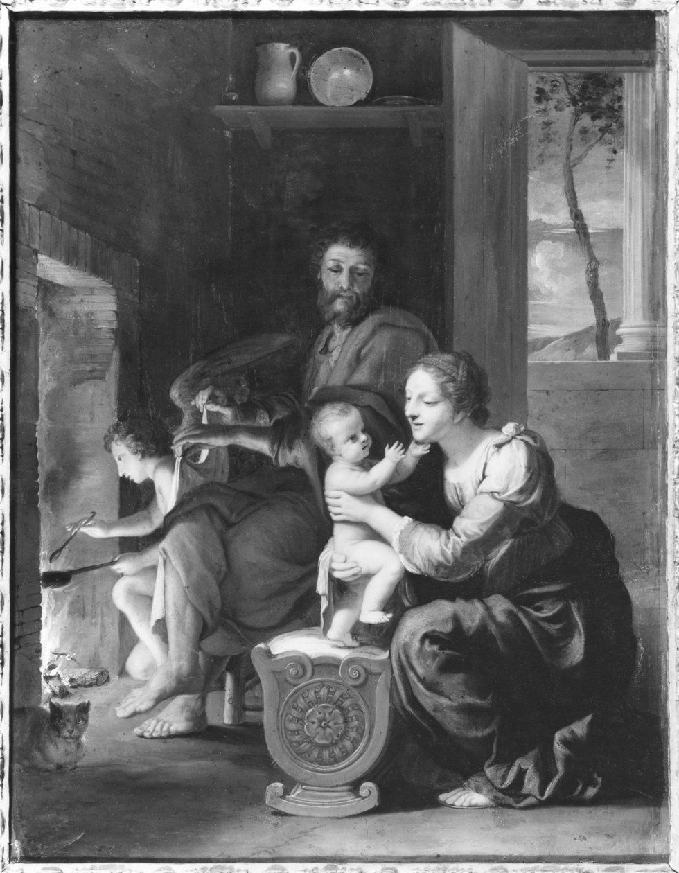 Pyhä perhe, vuoden 1650 jälkeen (öljy kuparille) tekijältä Jacques Stella
