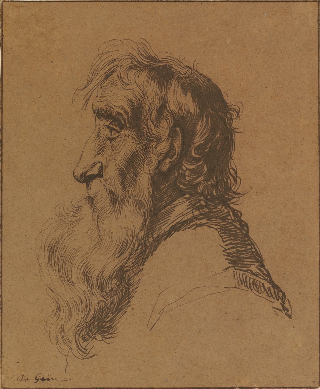 Vanhan miehen pää tekijältä Jacques de Gheyn III