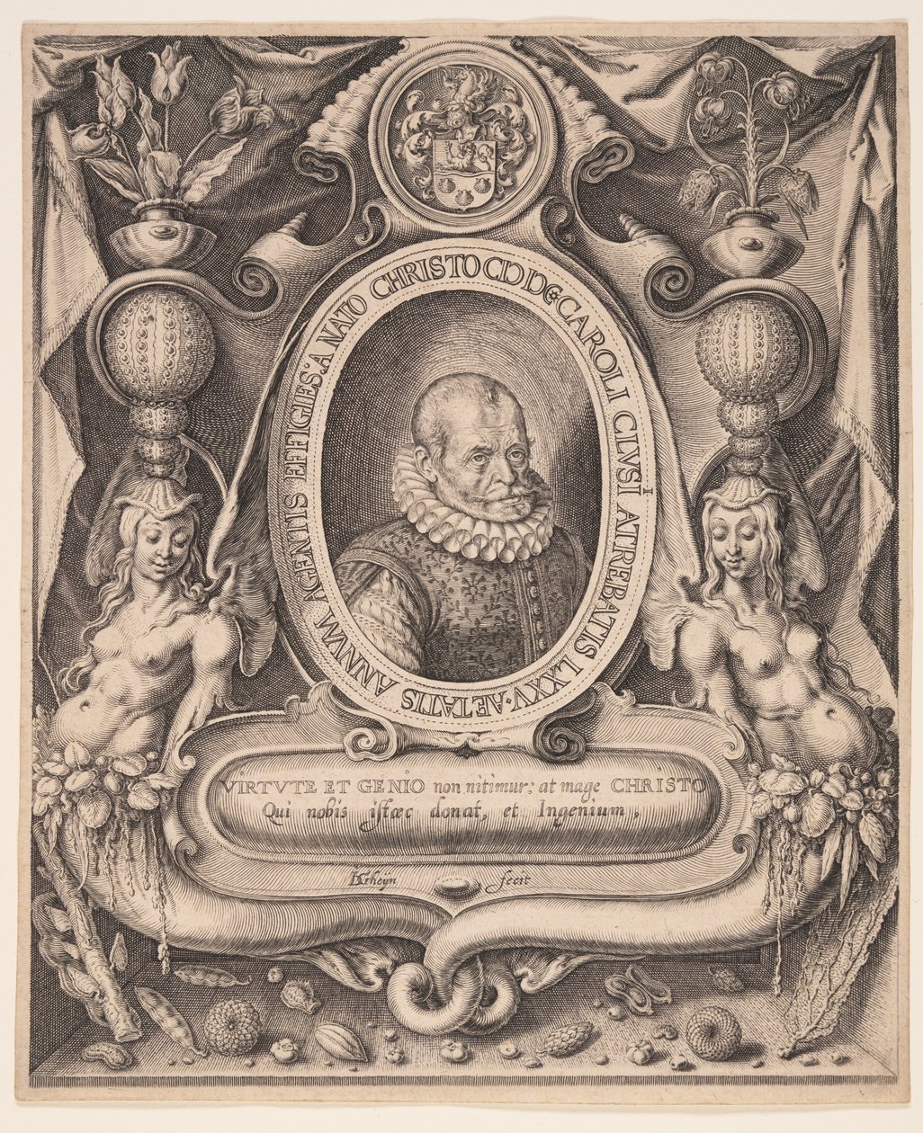 Carolus Clusius, lääkäri ja kasvitieteilijä tekijältä Jacques de Gheyn II