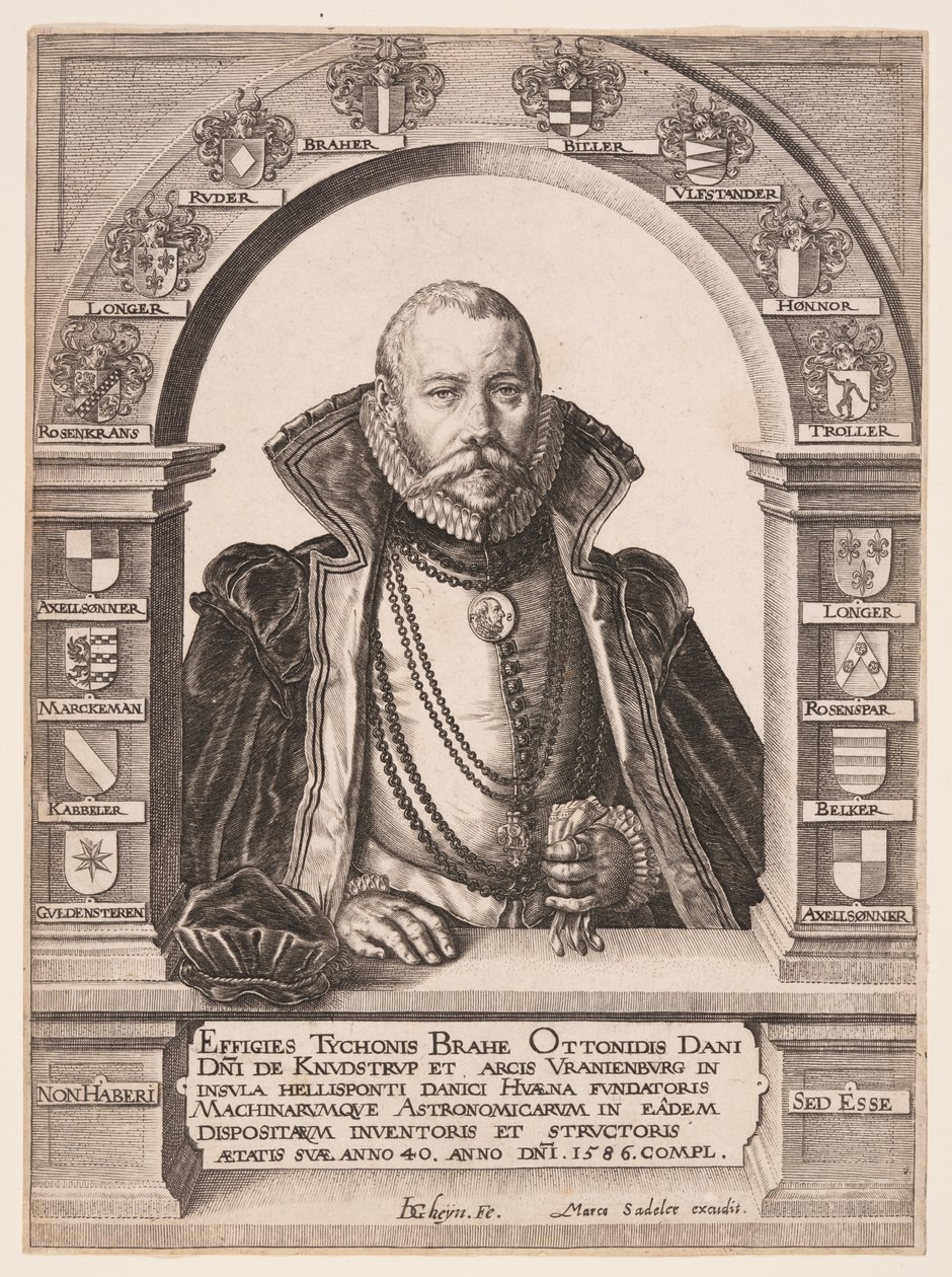 Tycho Brahe, tähtitieteilijä tekijältä Jacques de Gheyn II
