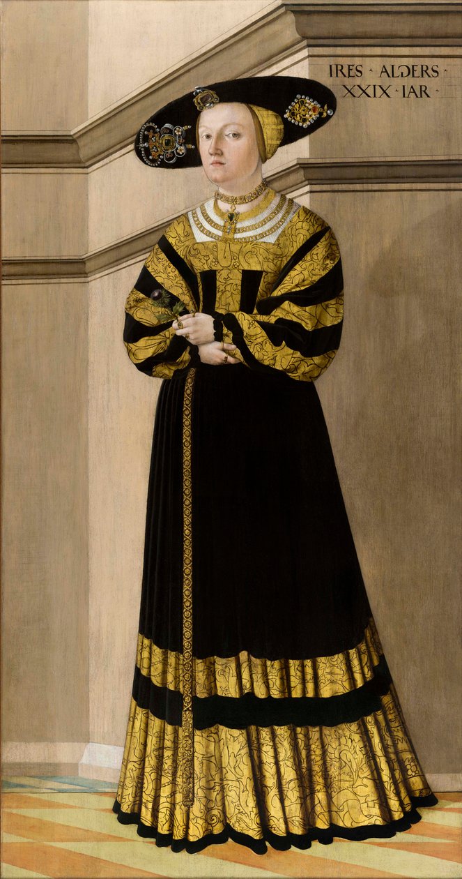 Anna von Rosentalin muotokuva, 1529. tekijältä Jakob Seisenegger