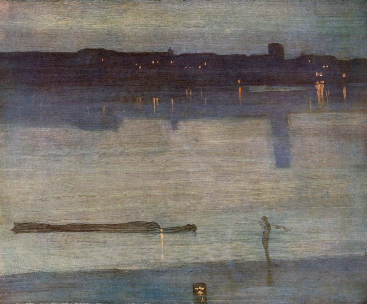 Nocturne sinisellä ja vihreällä tekijältä James Abbott McNeill Whistler