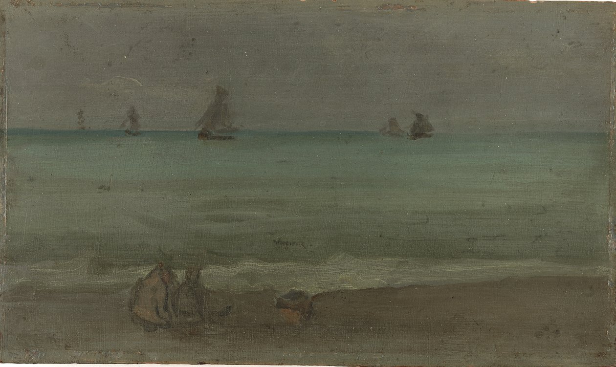 Kesämeri, 1880-luku (öljy puulevylle) tekijältä James Abbott McNeill Whistler