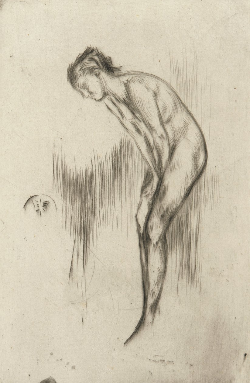 Tillie, malli, 1873 (Kipsipiirto paperille) tekijältä James Abbott McNeill Whistler