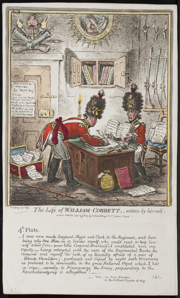 William Cobbettin elämä, jonka hän on itse kirjoittanut. tekijältä James Gillray
