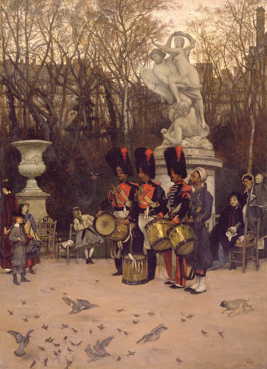 Beating the Retreat in the Tuileries Gardens, 1867 (paneeli) tekijältä James Jacques Joseph Tissot