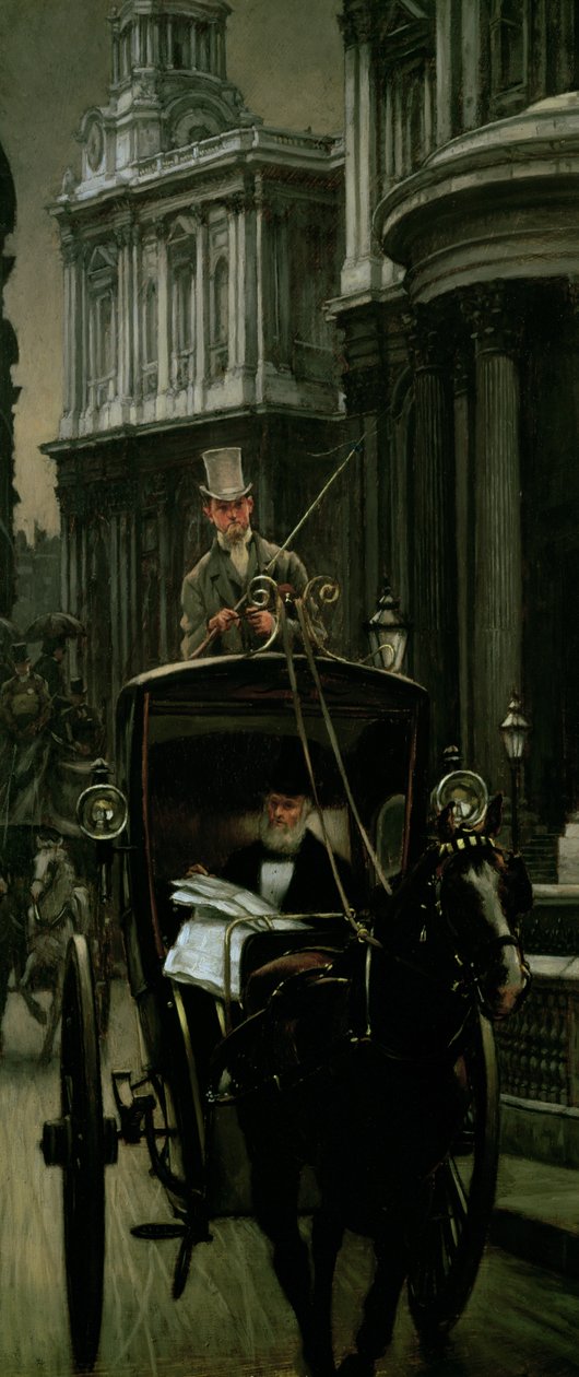 Going to Business (Going to the City), n.1879 (paneeli) tekijältä James Jacques Joseph Tissot