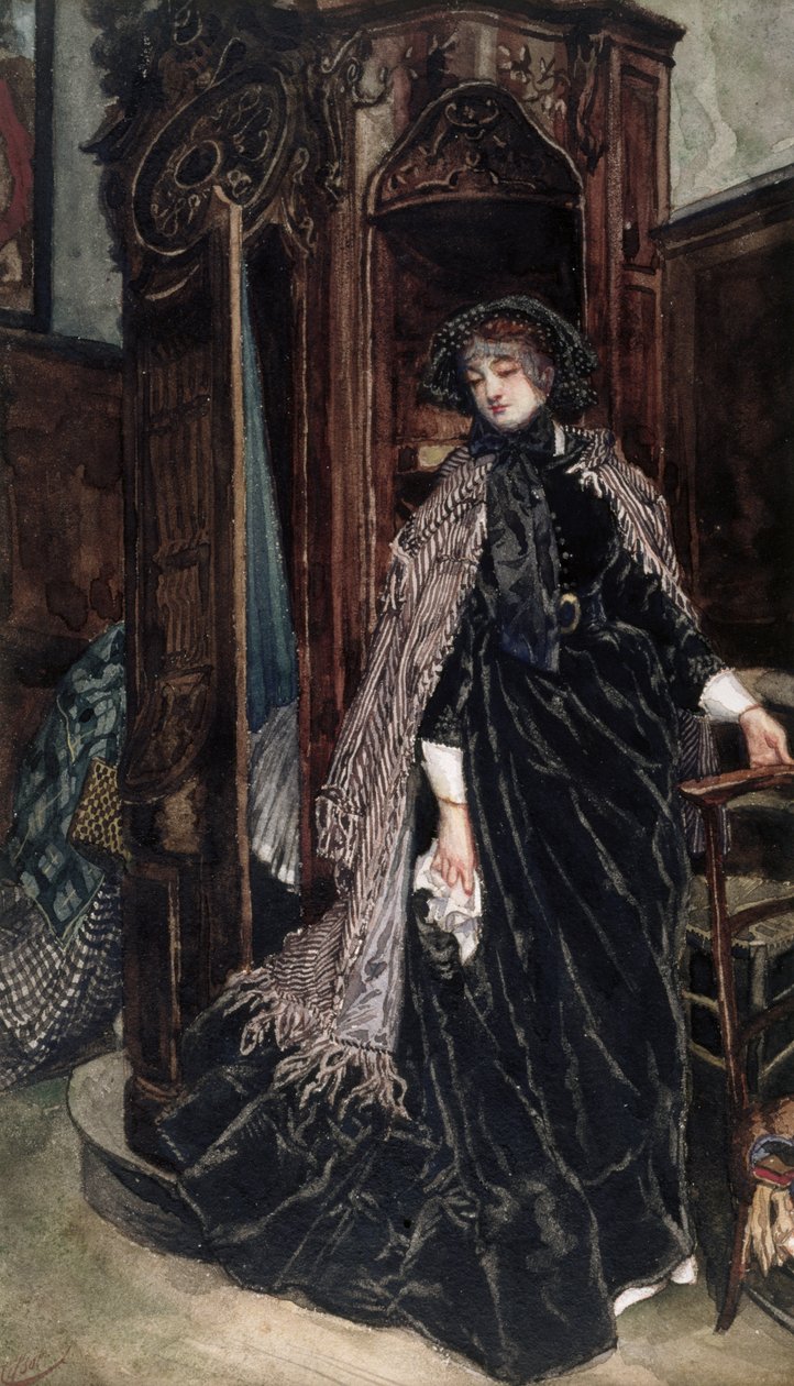 The Confessional, 1867 tekijältä James Jacques Joseph Tissot