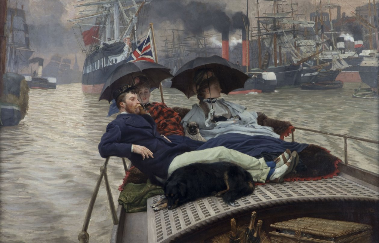 Thames, 1876 tekijältä James Jacques Joseph Tissot