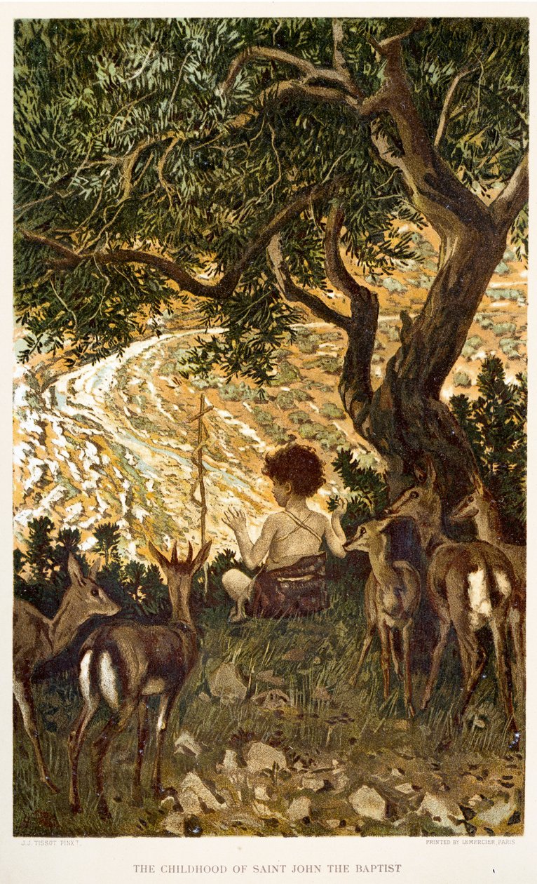 Johannes Kastajan lapsuus - Raamattu - Raamattu tekijältä James Jacques Joseph after Tissot