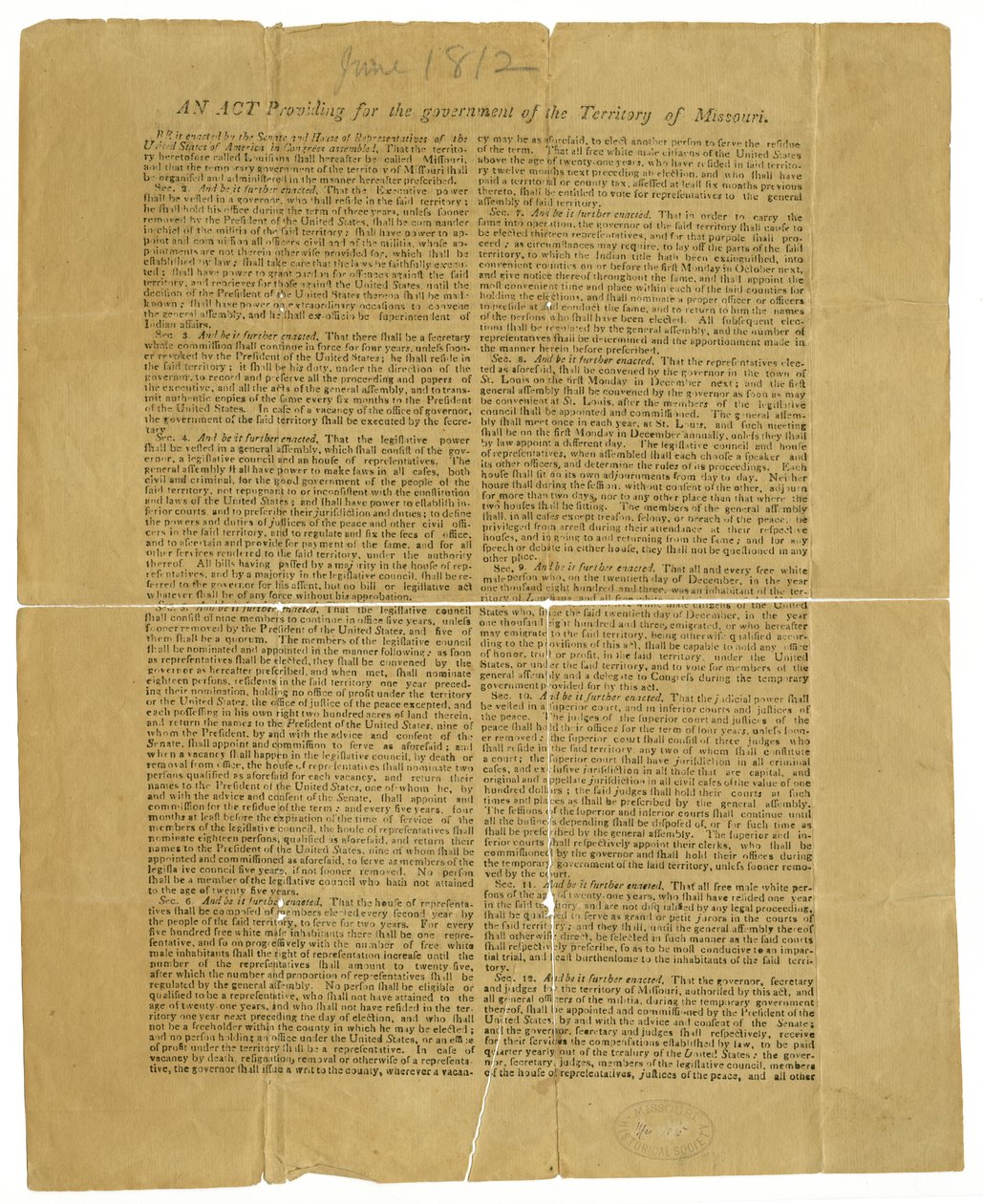 Hyväksytty, H. Clay, Wm. H. Crawford, James Madison tekijältä James Madison