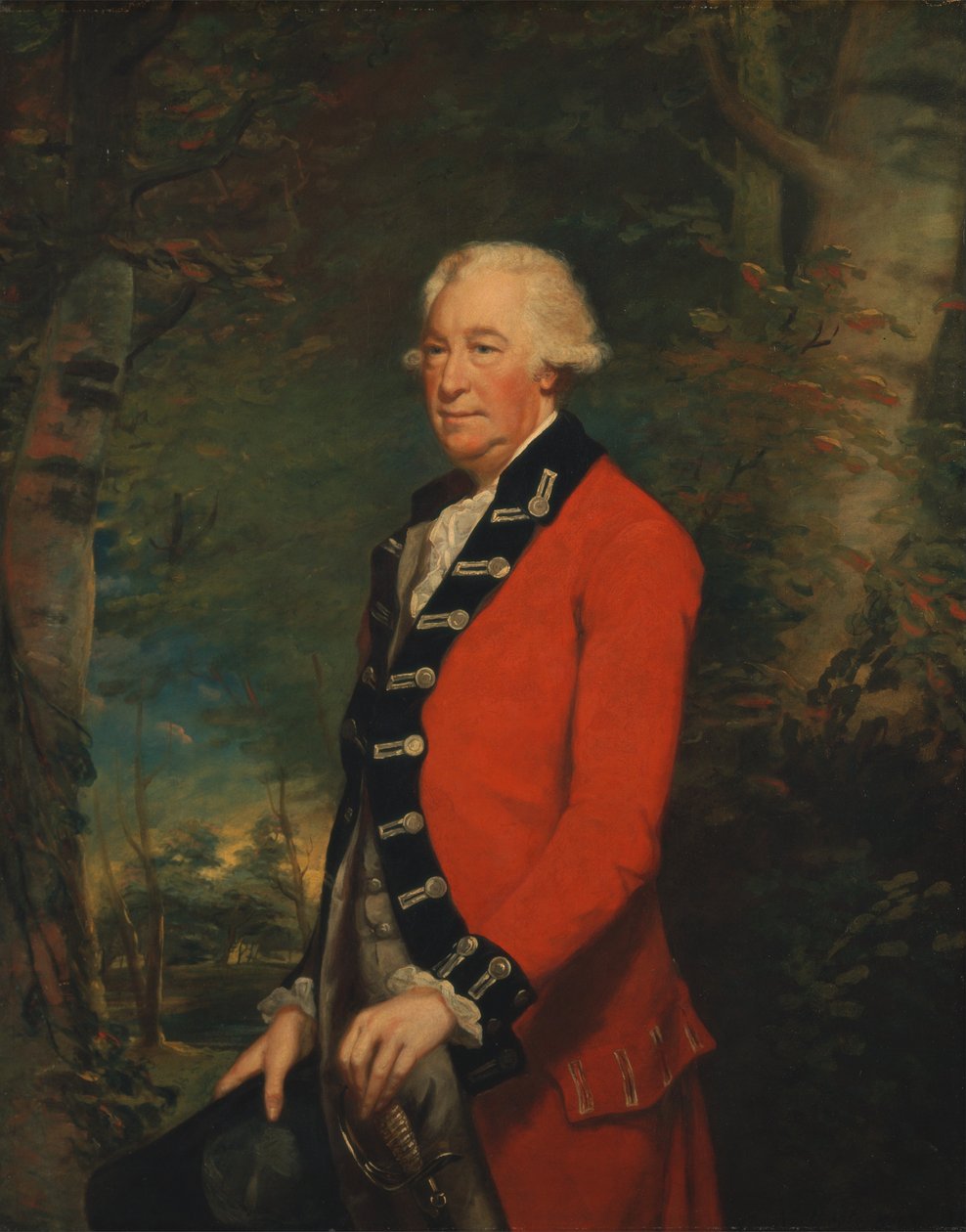 Sir Ralph Milbanke, Bt., Yorkshiren (North Ridingin) miliisin univormussa. tekijältä James Northcote