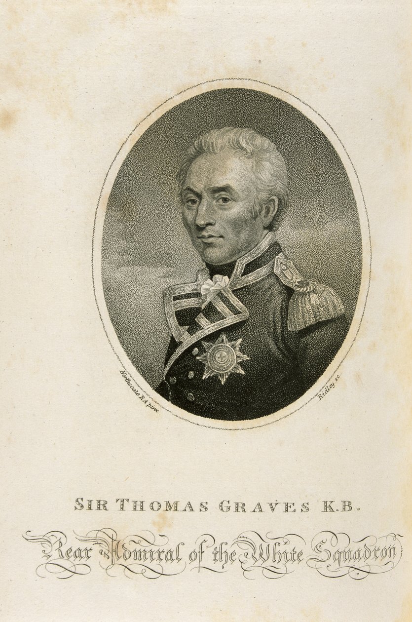 Sir Thomas Graves K.B., kaiverrus Ridley tekijältä James Northcote