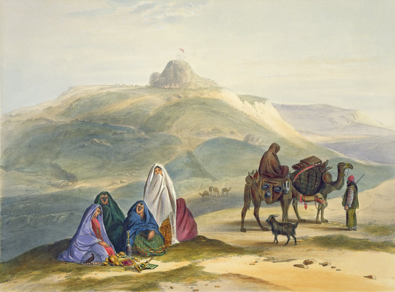 Kelaut-i-Chiljie, levy 8 teoksesta "Scenery, Inhabitants and Costumes of Afghanistan", kaiverrettu R. Carrickin (noin 1829-1904), 1848. tekijältä James Rattray