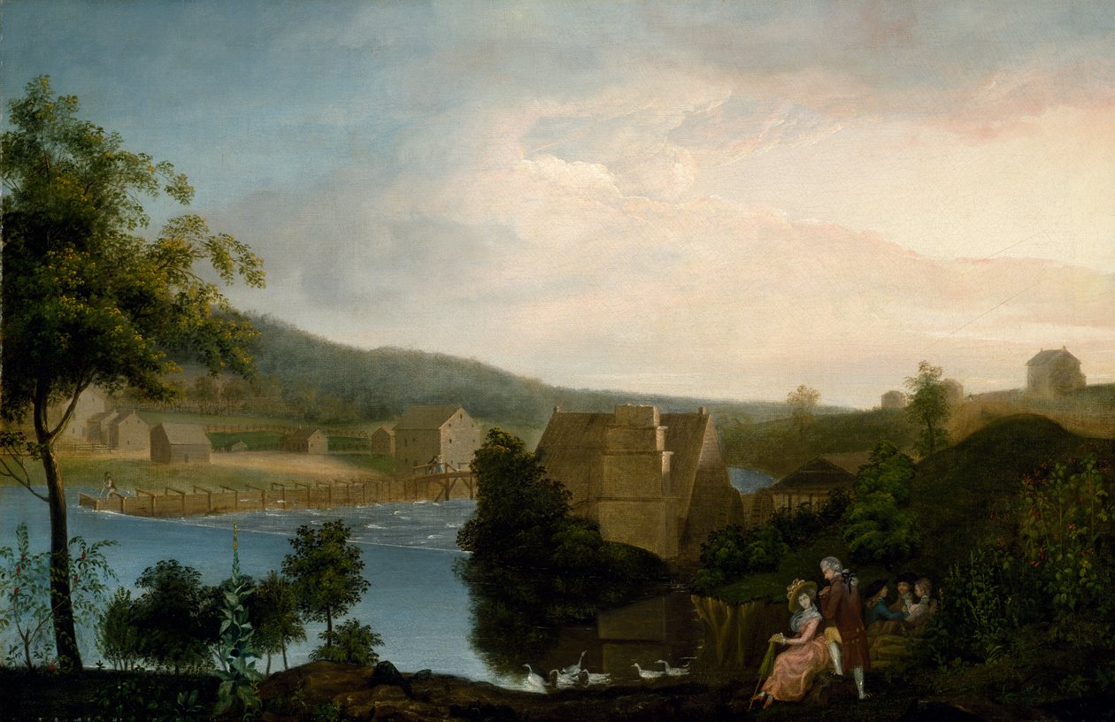 Pleasure Party by a Mill, 1780-luvun lopulla tekijältä James the Elder Peale