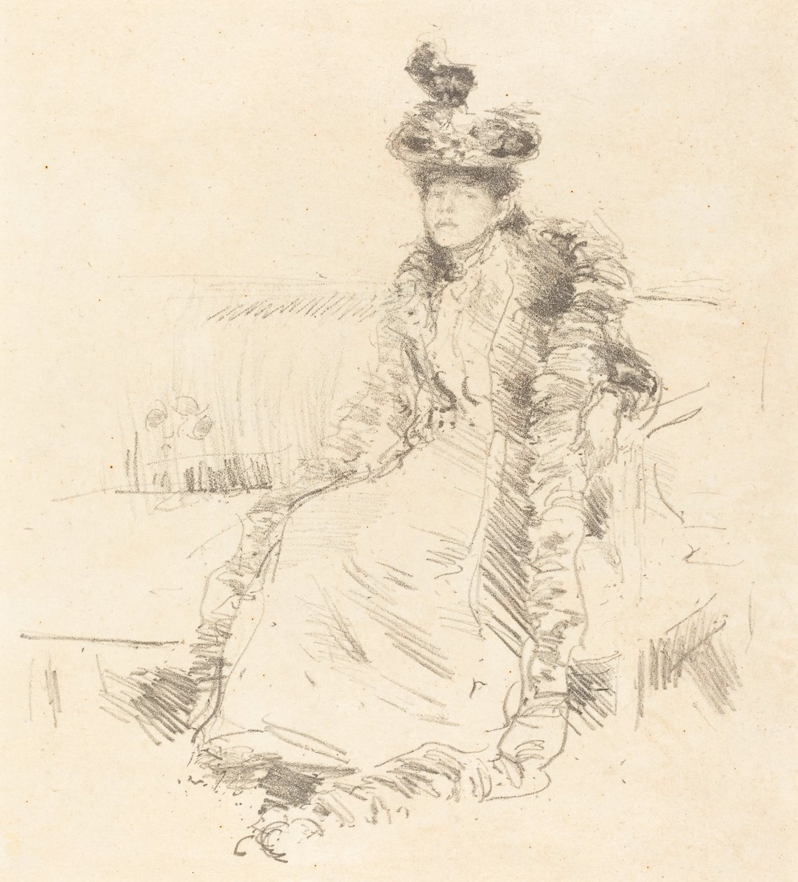 Istuva nainen, 1893. tekijältä James Abbott McNeill Whistler