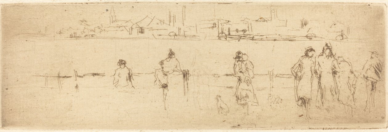 Luonnos pengerrestä. tekijältä James Abbott McNeill Whistler