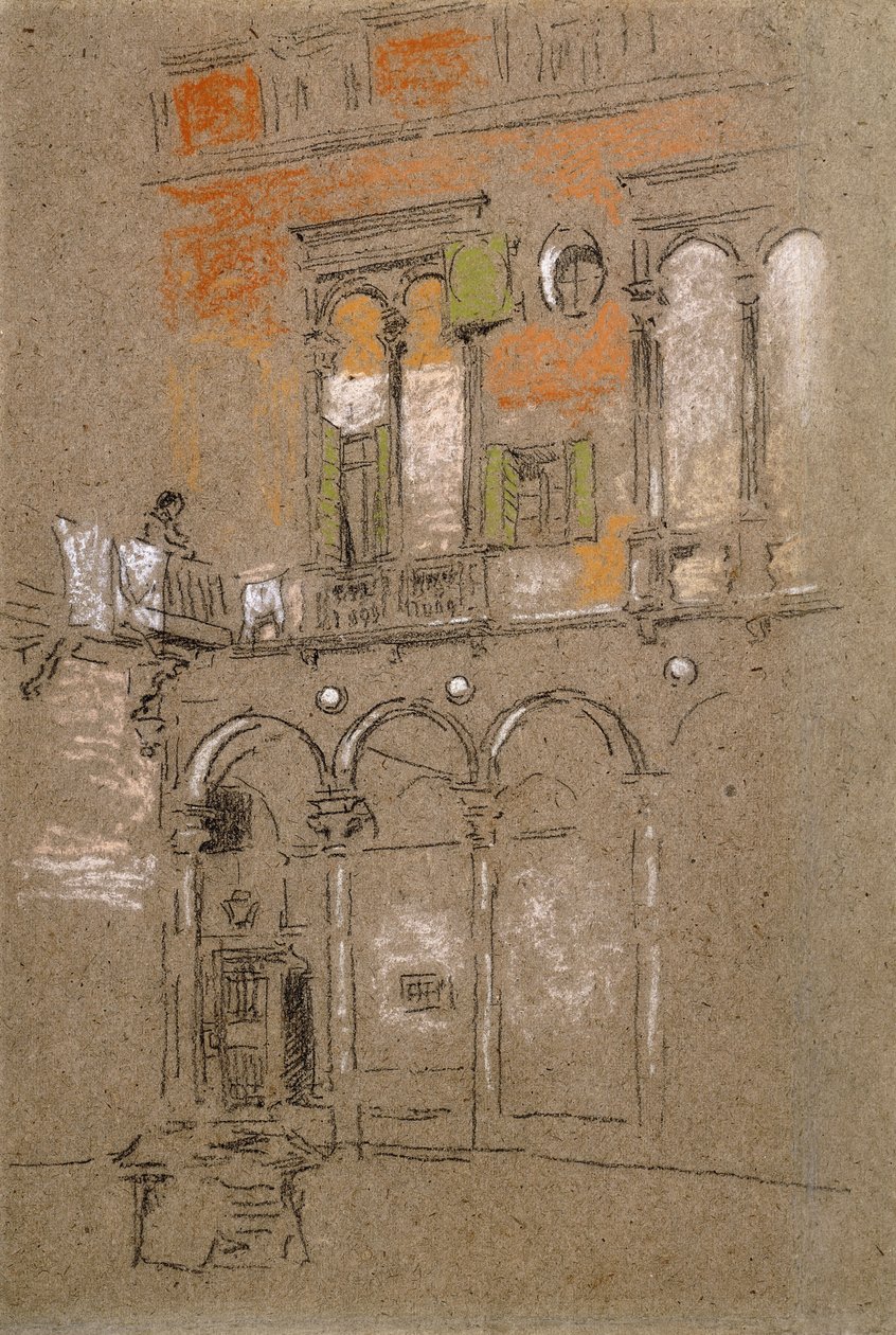 Venetsialainen piha, tekijältä James Abbott McNeill Whistler