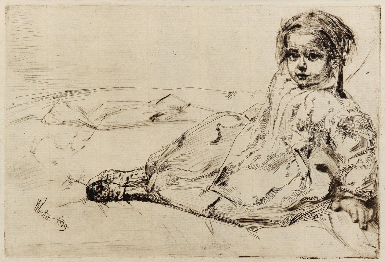 Bibi Valentin, 1859. tekijältä James Abbott McNeill Whistler