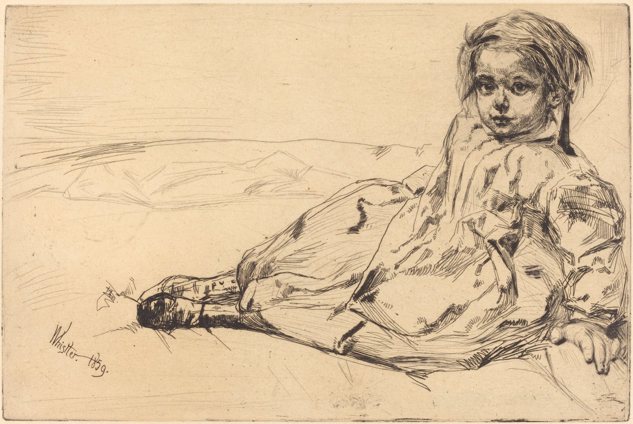 Bibi Valentin, 1859. tekijältä James Abbott McNeill Whistler