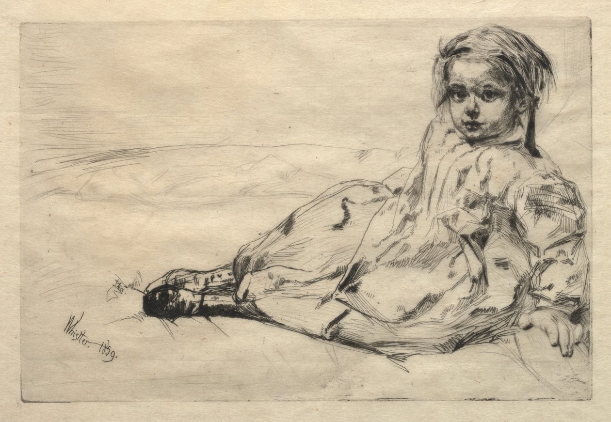 Bibi Valentin, 1859. tekijältä James Abbott McNeill Whistler