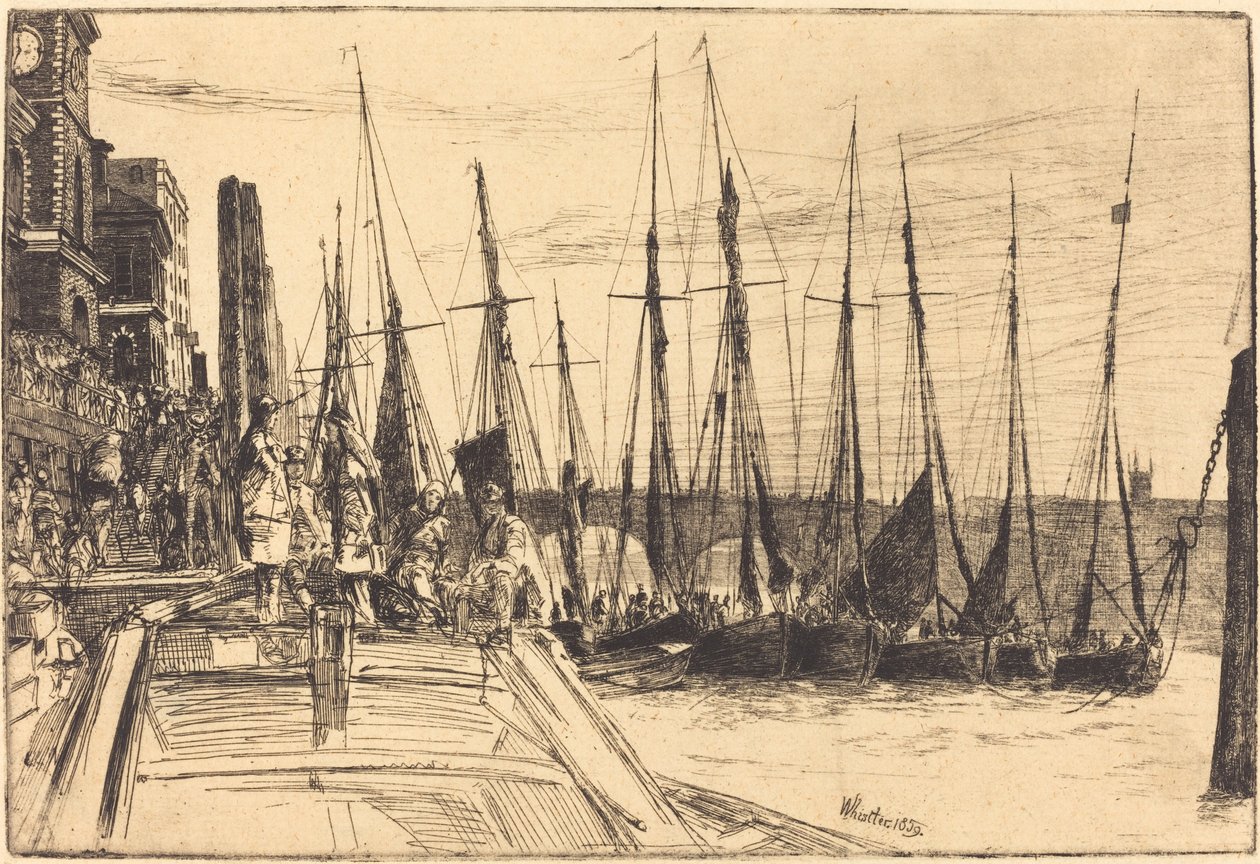 Billingsgate, 1859. tekijältä James Abbott McNeill Whistler