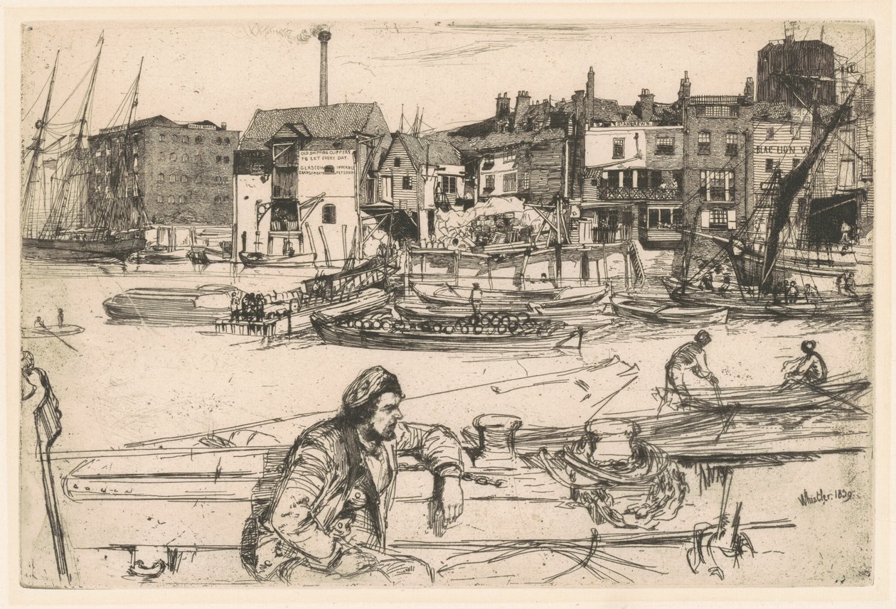Black Lion Wharf, 1859.    1145362   fi       finnish Successfully Translated  Original: Ms 1591 Fol.38r Herba negra (vellum) Translat: Ms 1591 Fol.38r Herba negra (vellum) 1416184 fi finnish Successfully Translated Original: Landschap met een toren Twaalf tekijältä James Abbott McNeill Whistler