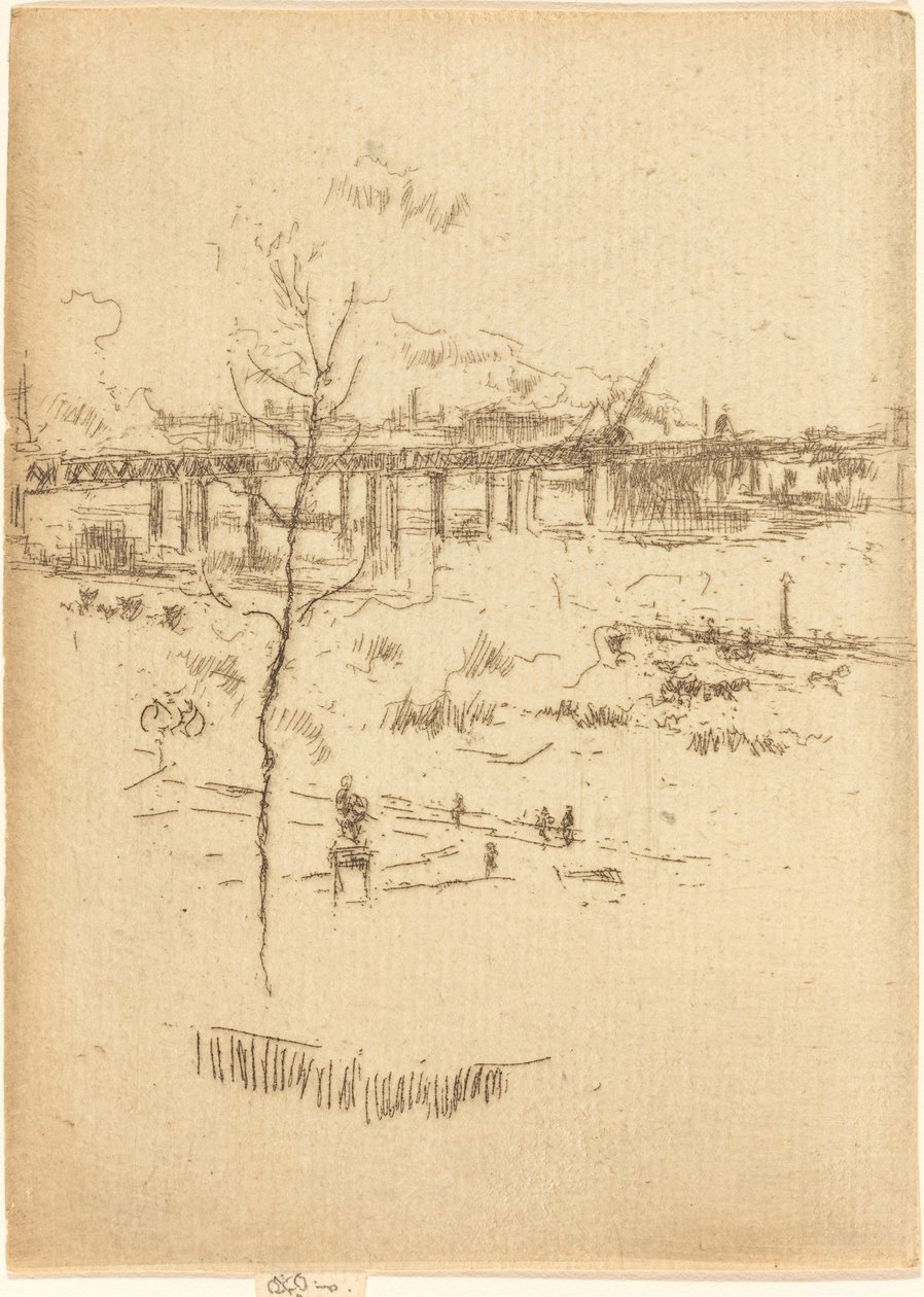 Charing Cross Railway-Bridge, n. 1887. tekijältä James Abbott McNeill Whistler