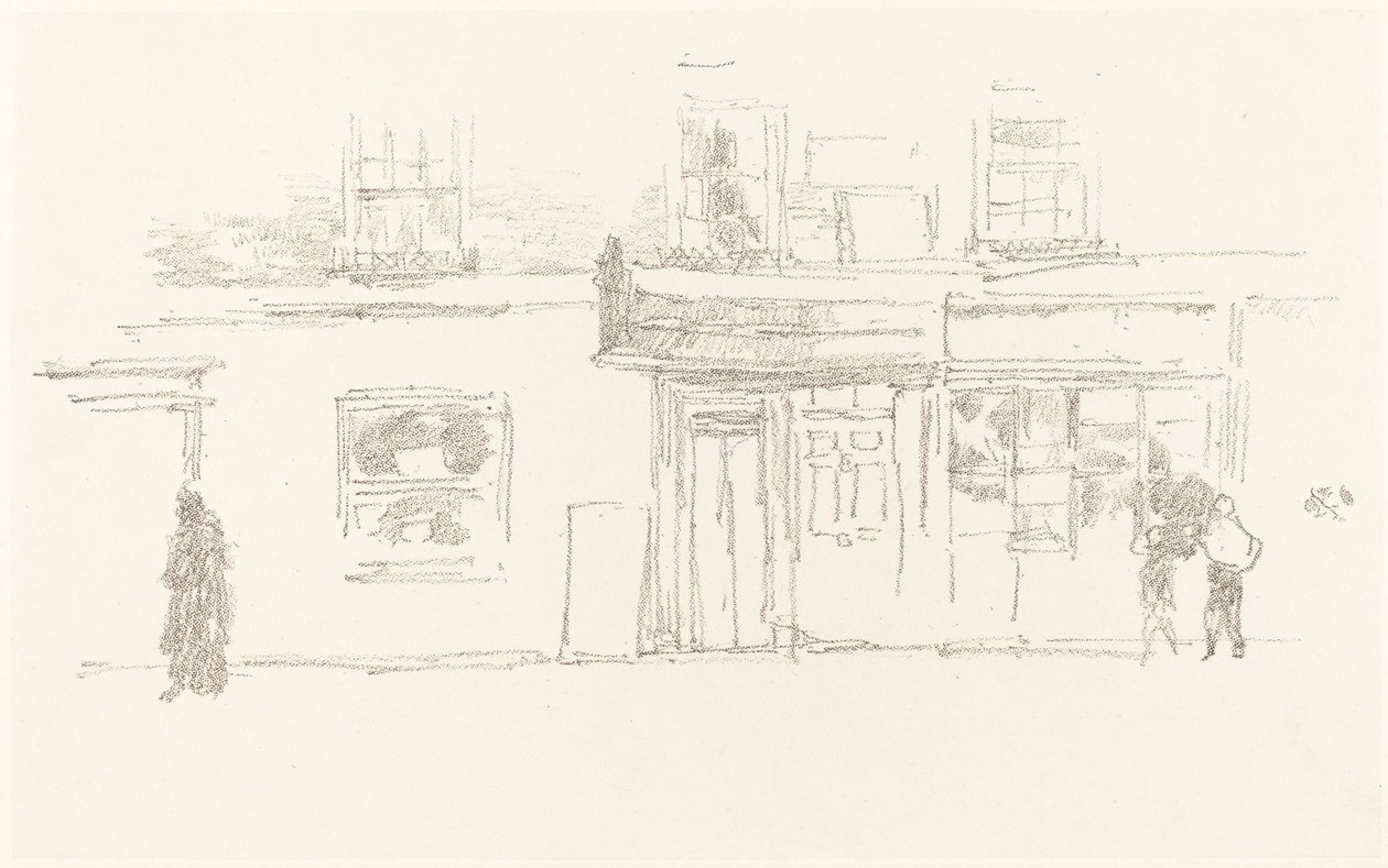 Chelsea Shops, 1888. tekijältä James Abbott McNeill Whistler