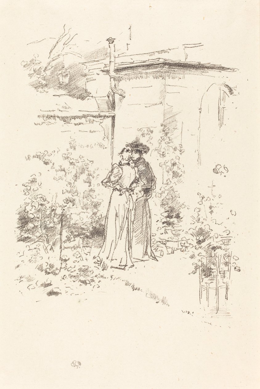 Luottamuksia puutarhaan, 1894. tekijältä James Abbott McNeill Whistler
