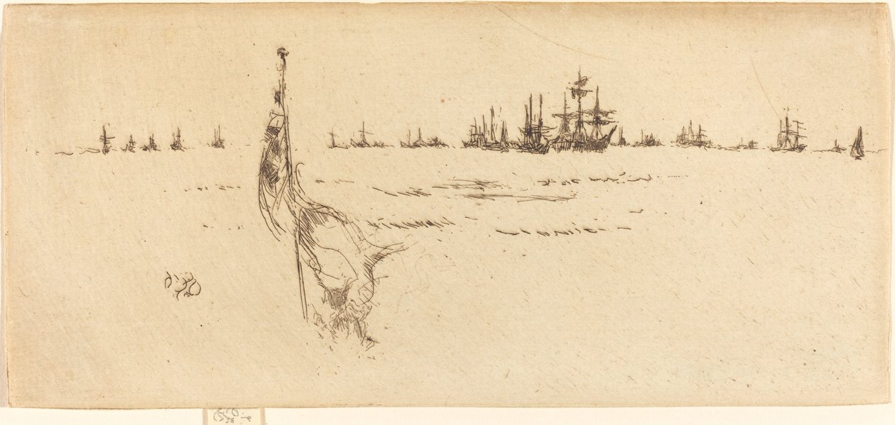 Lipun upotus, 1887. tekijältä James Abbott McNeill Whistler
