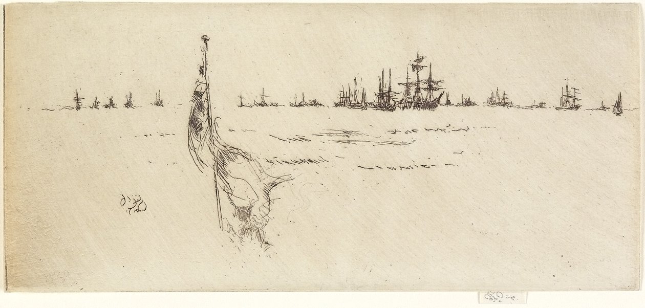 Lipun upotus, 1887 tekijältä James Abbott McNeill Whistler