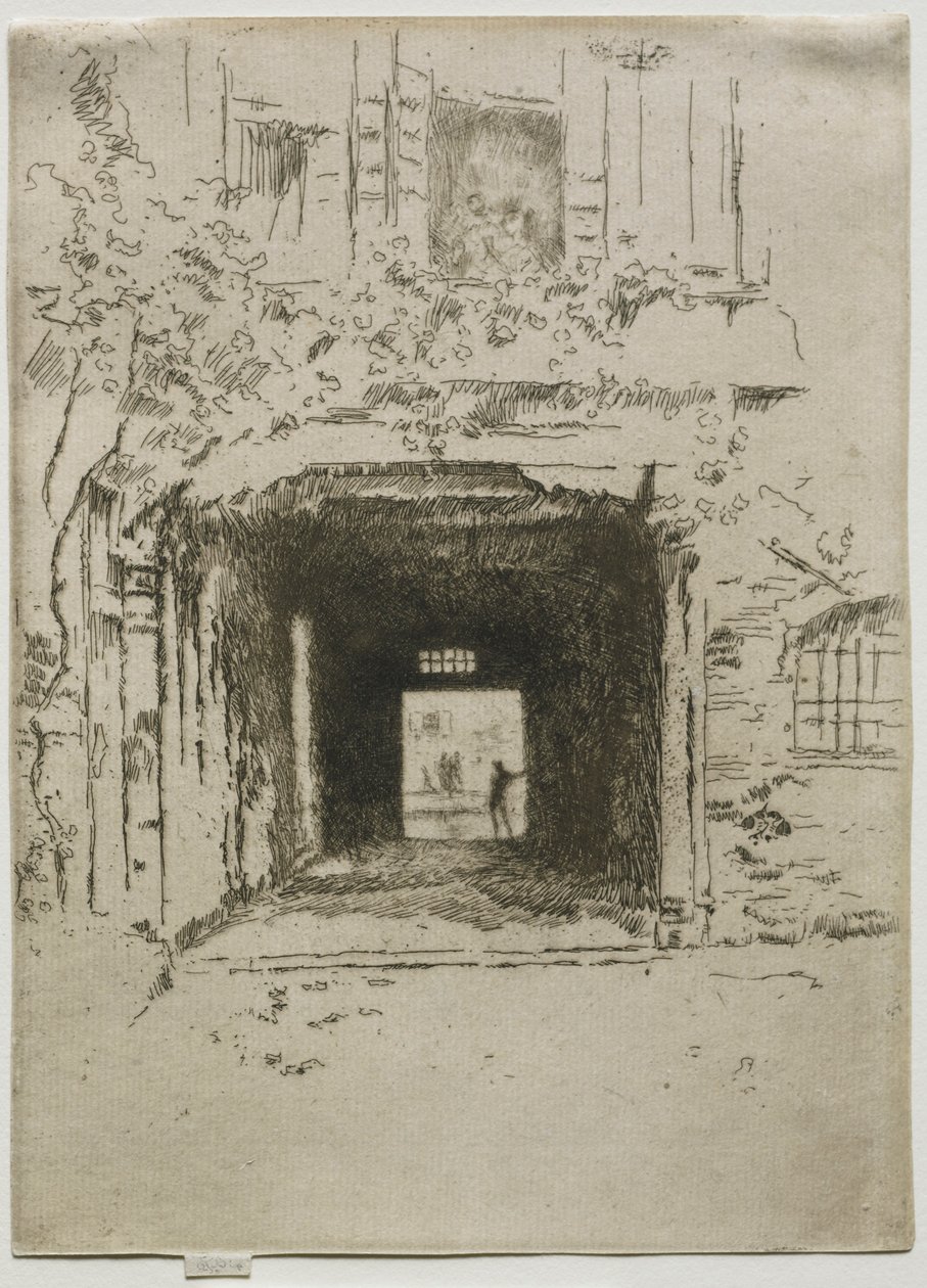 Ovi ja viiniköynnös, 1886. tekijältä James Abbott McNeill Whistler