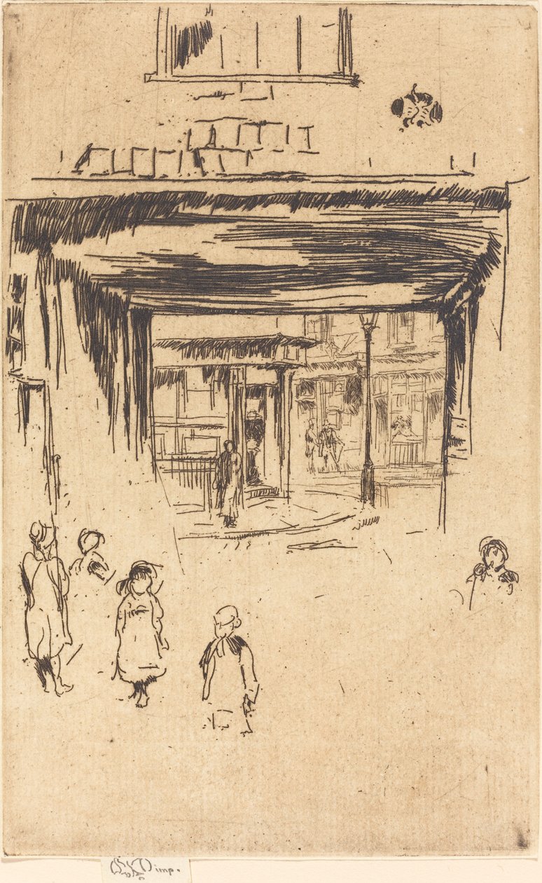 Drury Lane, c. 18801881. tekijältä James Abbott McNeill Whistler