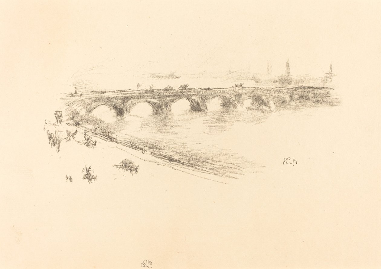 Ilta, Little Waterloon silta, 1896. tekijältä James Abbott McNeill Whistler