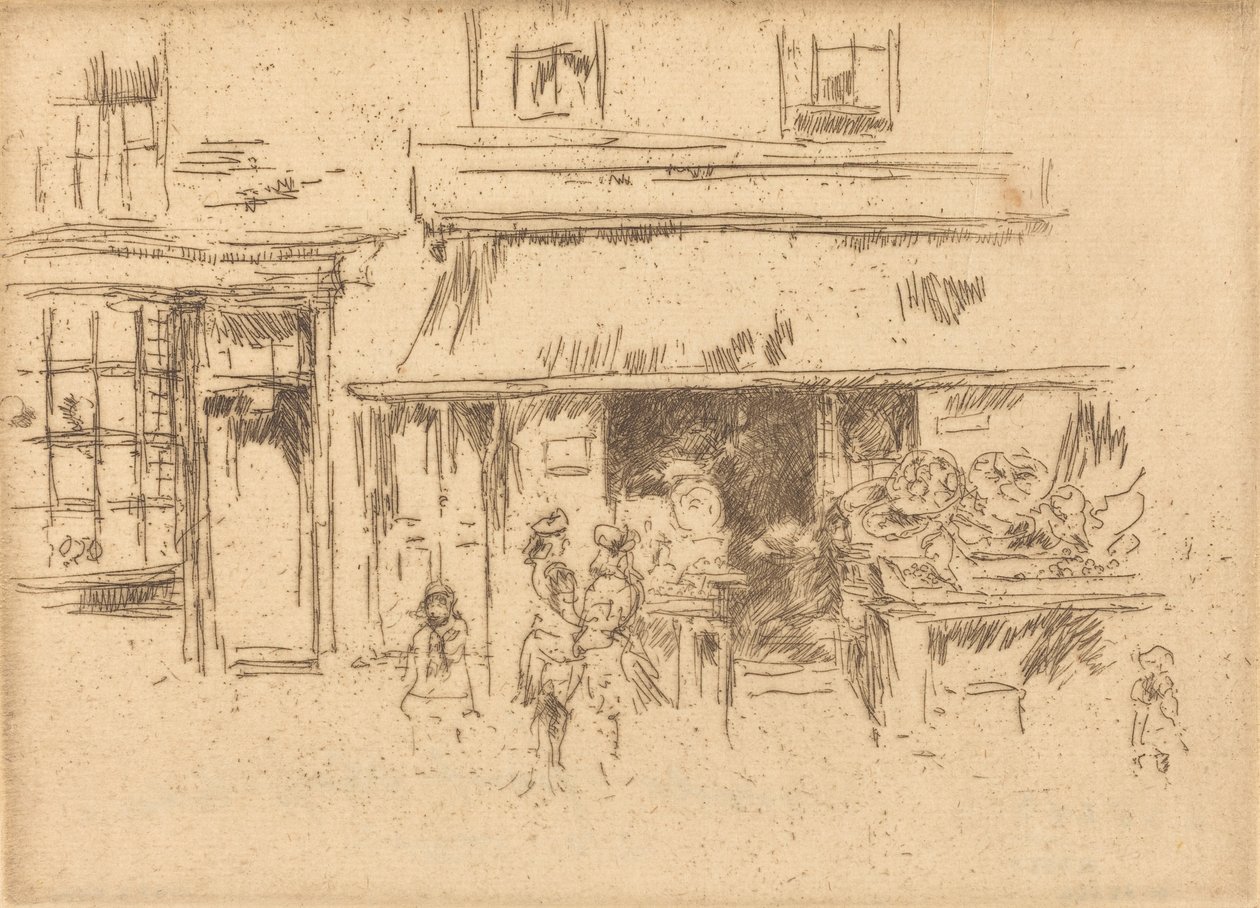 Exeter Street, c. 18861888. tekijältä James Abbott McNeill Whistler