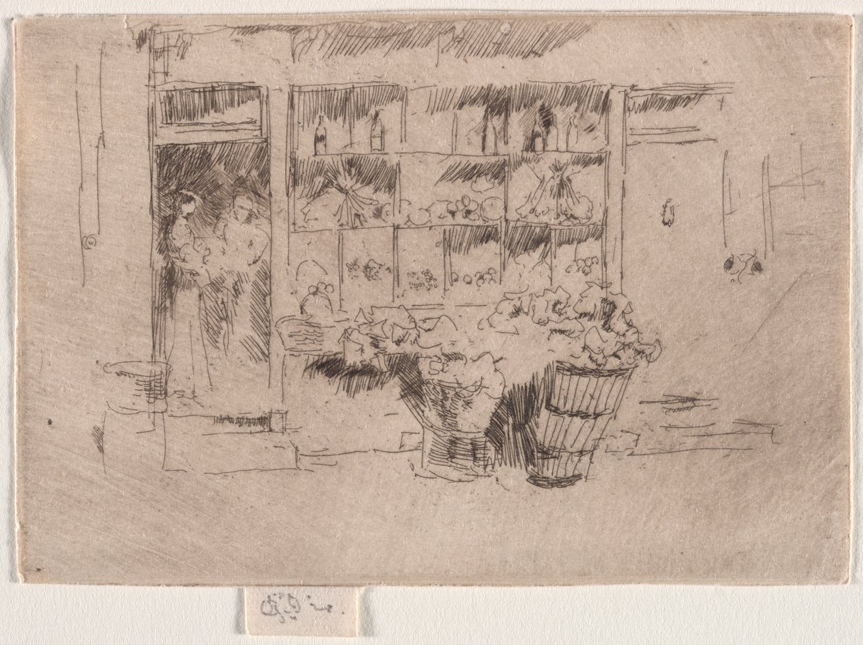 Hedelmäkauppa. tekijältä James Abbott McNeill Whistler