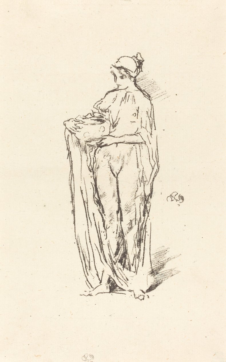 Tyttö kulholla, 1895. tekijältä James Abbott McNeill Whistler