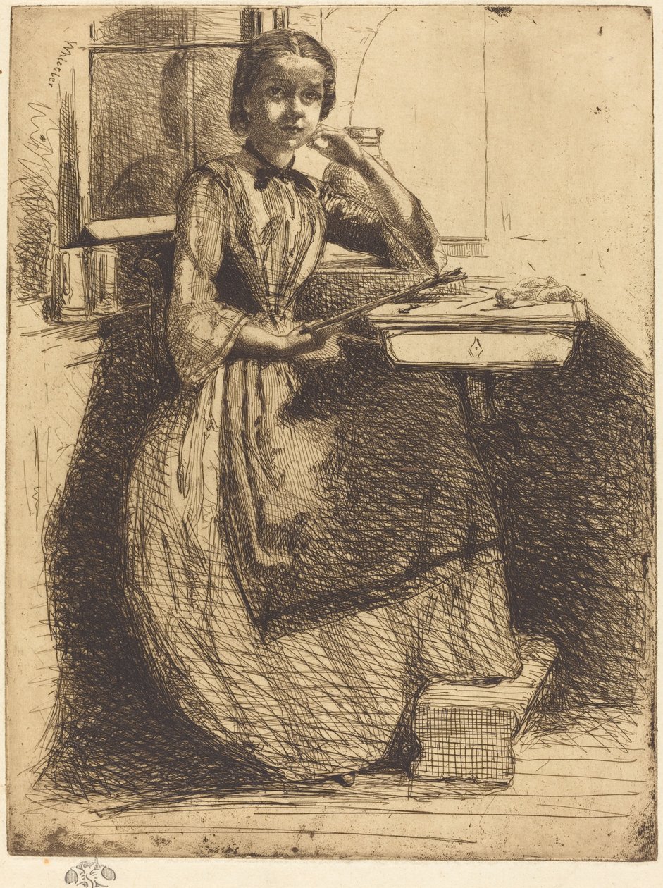 Gretchen Heidelbergissä, 1858. tekijältä James Abbott McNeill Whistler