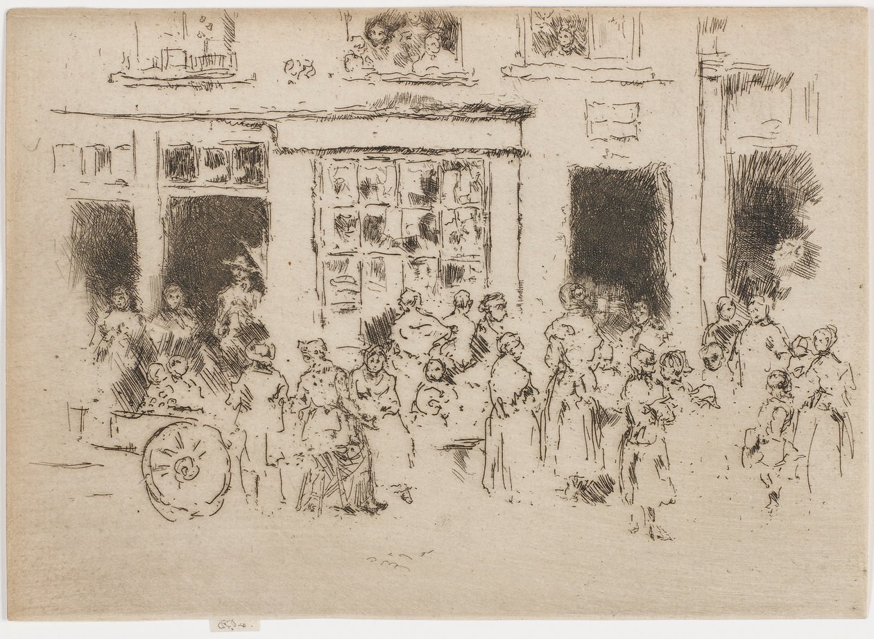 High Street, Bryssel, 1887. tekijältä James Abbott McNeill Whistler