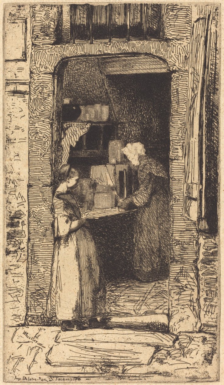 Sinapinmyyjä, 1858. tekijältä James Abbott McNeill Whistler