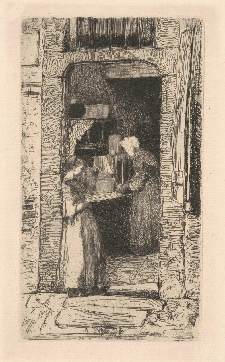 Sinapinmyyjä, 1858. tekijältä James Abbott McNeill Whistler