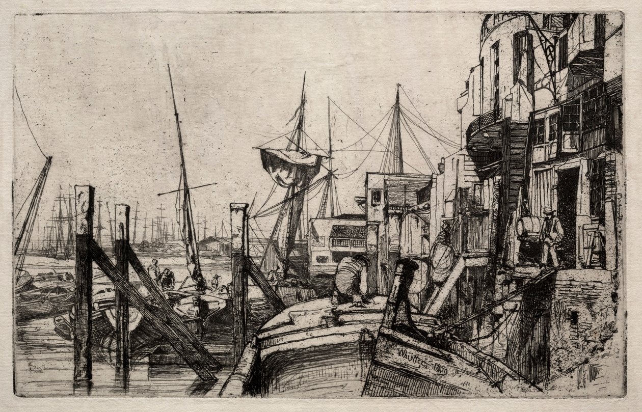 Limehouse, 1859. tekijältä James Abbott McNeill Whistler
